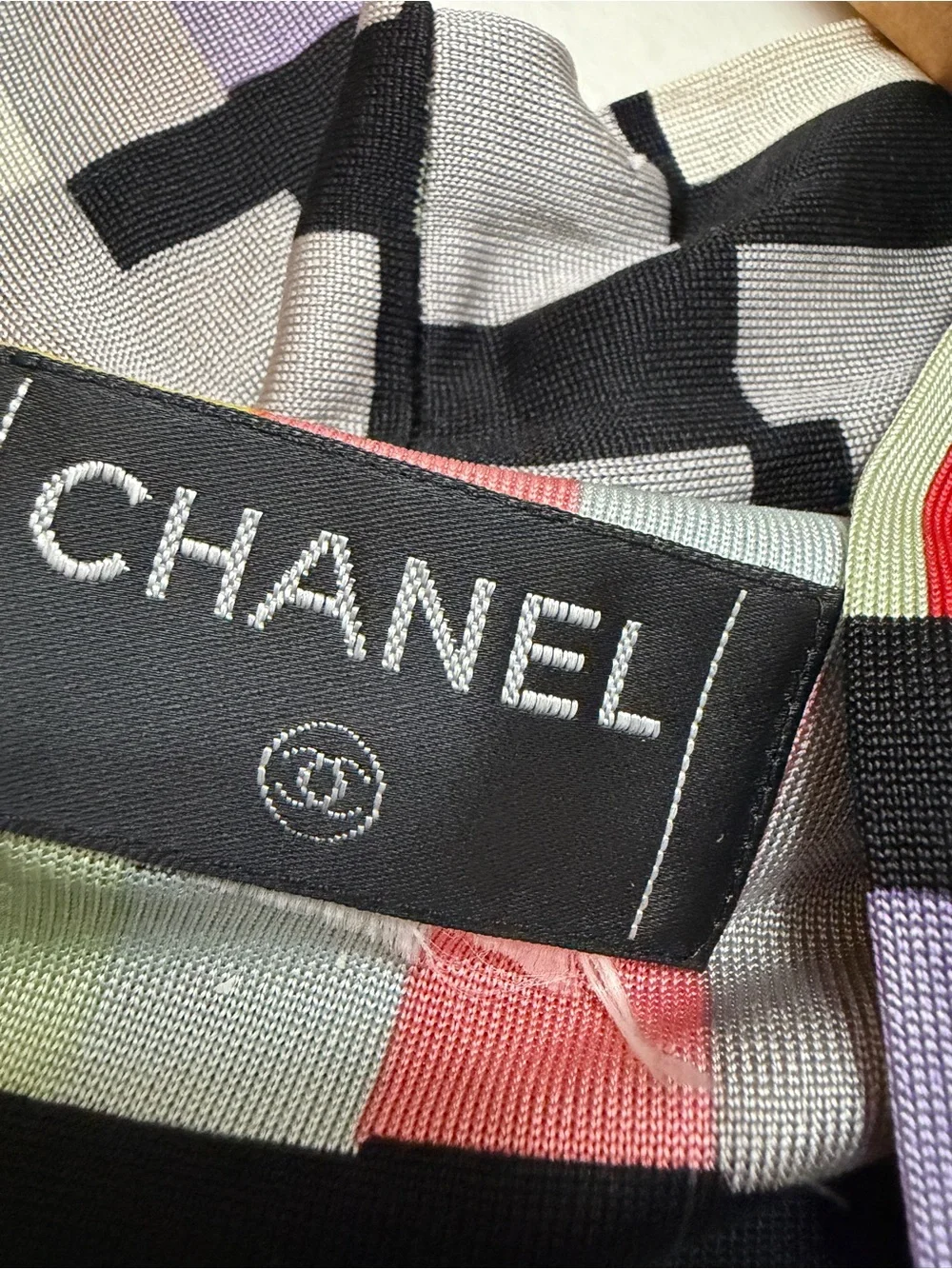 Chanel Vintage 2001 Blouse Top CC Logo Zip NO SIZE TAG fits Small
